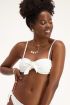 Witte embroidery bikini top
