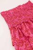 Roze kort rokje met smock