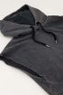Grijze mouwloze hoodie