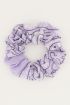 Scrunchie bandana print lichtpaars