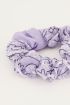 Scrunchie bandana print lichtpaars