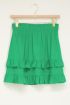 Groen ruffle rokje