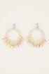 Statement oorbellen met schelpen