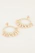Statement oorbellen met schelpen