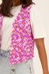 Paars gilet met bloemenprint | My Jewellery