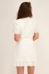 Witte wikkeljurk met embroidery | My Jewellery