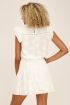 Witte top met geborduurde bloemen | My Jewellery