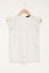 Witte top met geborduurde bloemen | My Jewellery