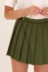 Donkergroene skort met plissé | My Jewellery
