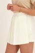 Witte skort met plissé | Skorts | My Jewellery