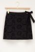 Zwarte skort met bloemen broderie | My Jewellery
