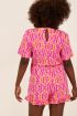 Roze playsuit met aztec print | My Jewellery