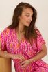 Roze wikkeljurk met aztec print | My Jewellery