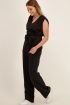 Zwarte wikkel jumpsuit zonder mouwen | My Jewellery