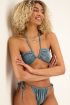 Petrol bikini top met glitters | My Jewellery