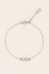 Armband dubbel strass hartje | My Jewellery