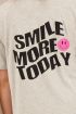 Grijs T-shirt smile more today | My Jewellery
