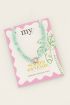 Souvenir mintgroene surf ketting met zilver slotje | My Jewellery