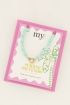 Souvenir mintgroene surf ketting met goud slotje | My Jewellery
