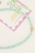 Souvenir mintgroene surf ketting met goud slotje | My Jewellery