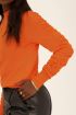Oranje trui met mouw detail | My Jewellery