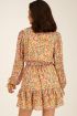 Multicoloured floral print dress with glitter | My Jewellery