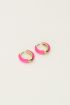 Candy hoop earrings small pink | My Jewellery