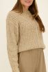 Taupe knitted jumper | My Jewellery