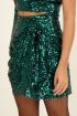Green sequin wrap skirt | My Jewellery
