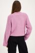 Pink sweater with cropped sleeves | My Jewellery