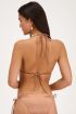 Bronze triangle bikini top satin-look | My Jewellery