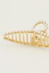 Gold hair clip with pearls | My Jewellery