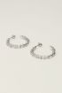 Open hoop earrings with balls | My Jewellery