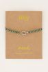 MOOD armband met groene kralen
