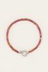 MOOD armband met rode kralen