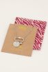 MOOD ketting met bedel & transparante steen