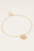 MOOD ketting met hart & roze steen
