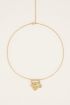 MOOD ketting met hart & transparante steen