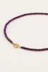 MOOD ketting met paarse kralen