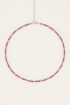 MOOD ketting met roze stenen