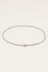 MOOD ketting met zilverkleurige kralen