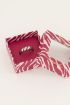 MOOD ring met schuine roze stenen