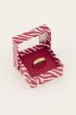 MOOD Ring breit mit transparenten Steinen