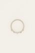 MOOD ring met roze stenen
