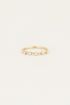 MOOD ring met transparante stenen