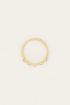 MOOD ring met transparante stenen