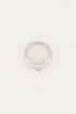 MOOD ring met transparante ster