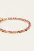 MOOD armband met roze stenen