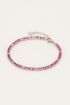 MOOD armband met roze stenen