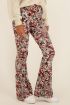 Multikleur flared broek met vervaagde dierenprint | My Jewellery